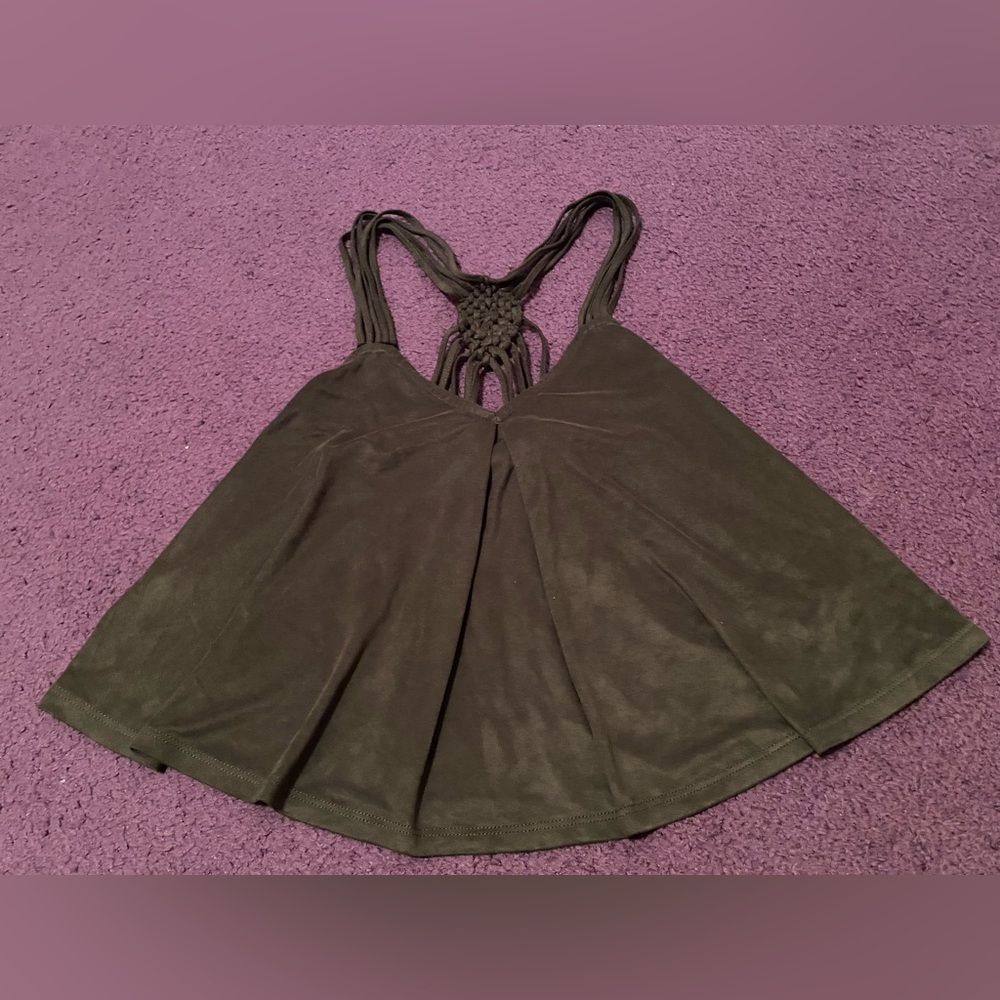 ☀️LA Hearts green sleeveless blouse size Small - Picture 2 of 5